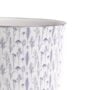 Liberte Pot With Saucer – Chive – Blue Feathers – 3.25″